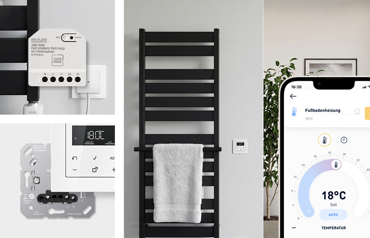 Temperatursteuerung per JUNG HOME App